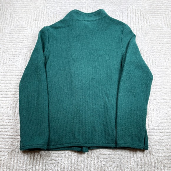 Talbots Double Breasted Cardigan Womens M Lambswool Old Money Preppy Academia - Picture 2 of 8